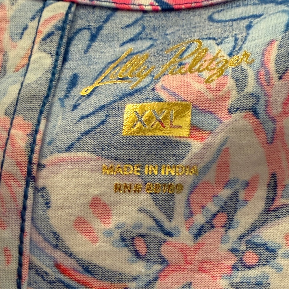 Lilly Pulitzer Blue and Pink Floral Dress - Picture 2 of 3